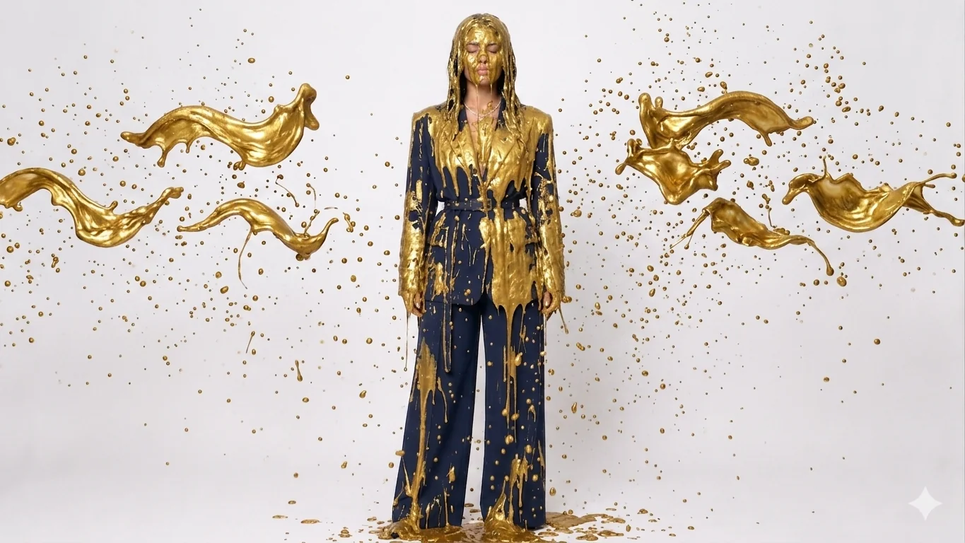 Splattered in 24K gold slime picture 1 of 2