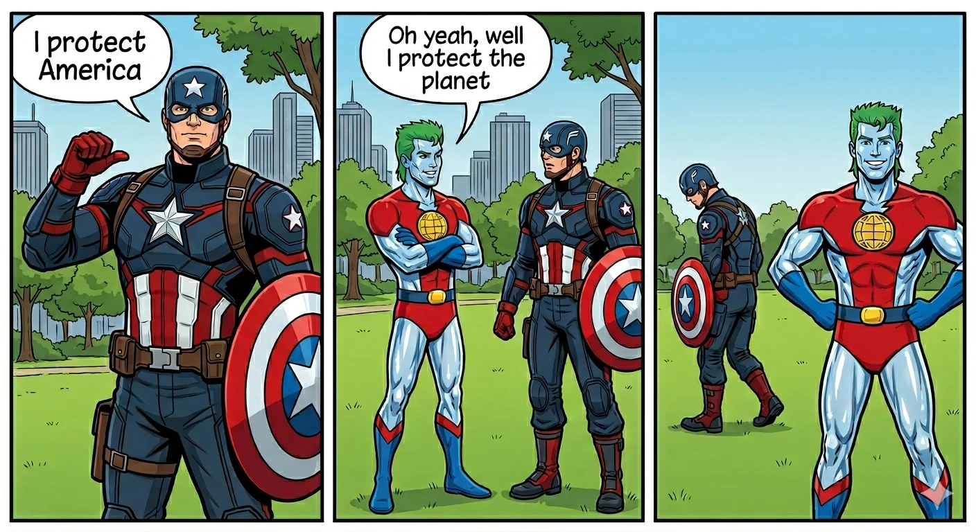 Two superhero captains picture 1 of 1