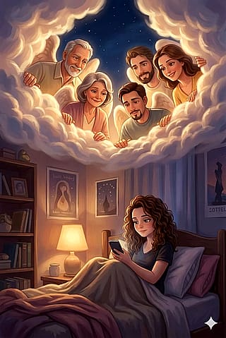 "My mom misses her family–so I made this for her."'