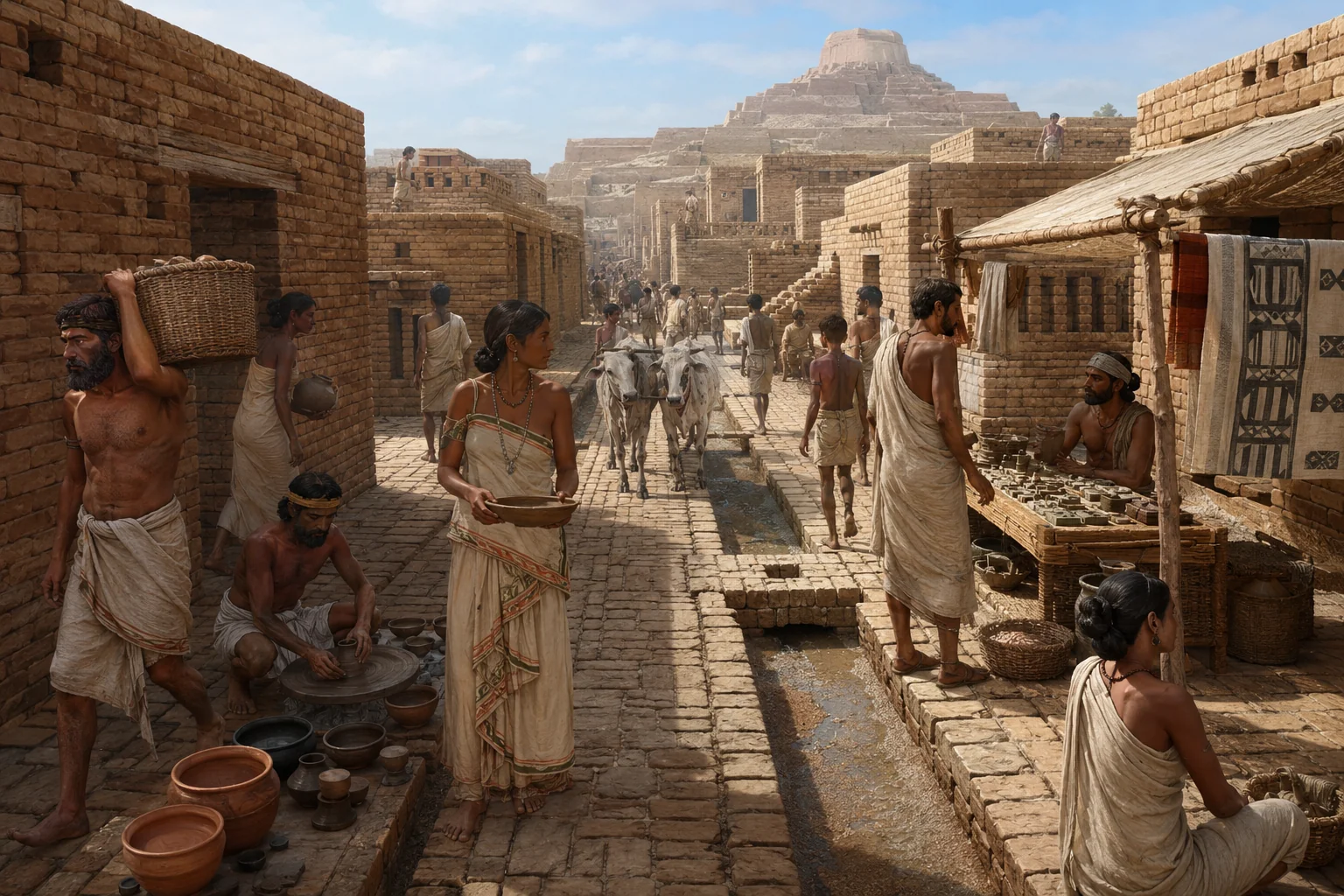 Busy street scenes of everyday life for ancient civilizations, many now lost to time picture 4 of 12