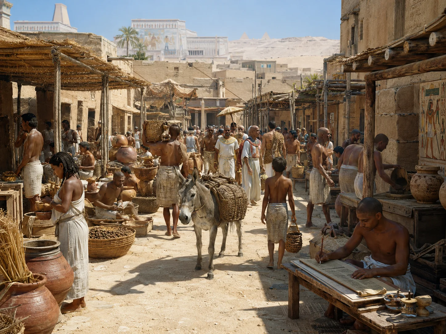 Busy street scenes of everyday life for ancient civilizations, many now lost to time picture 6 of 12