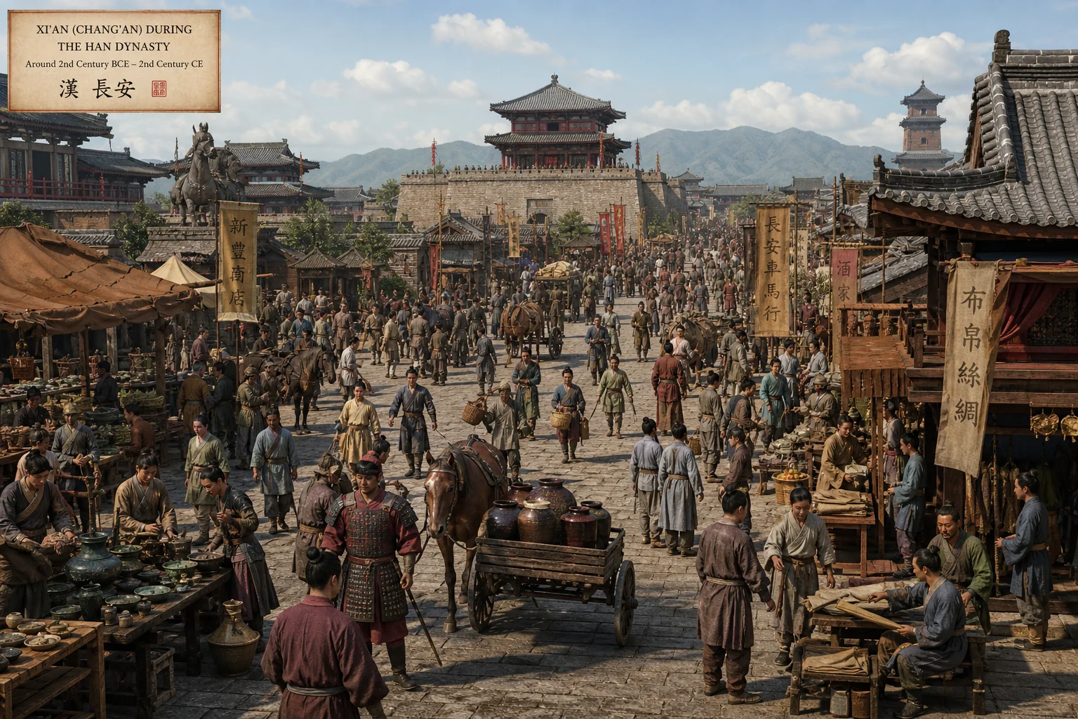 Busy street scenes of everyday life for ancient civilizations, many now lost to time picture 7 of 12