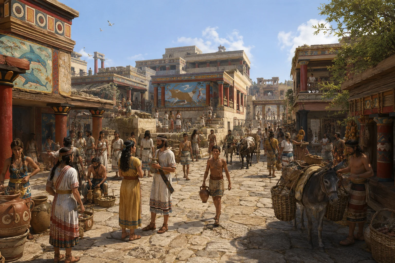 Busy street scenes of everyday life for ancient civilizations, many now lost to time picture 8 of 12