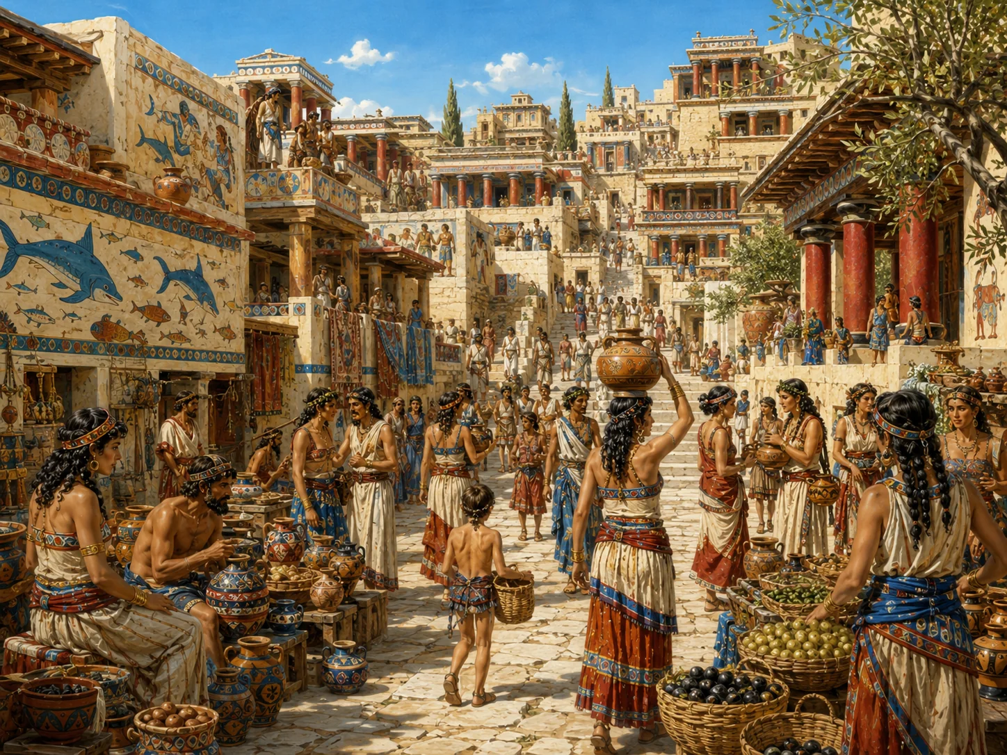 Busy street scenes of everyday life for ancient civilizations, many now lost to time picture 11 of 12