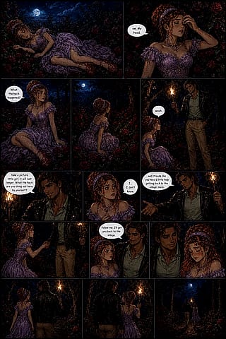 The Human Heart of A Vampire Princess Comic Book Story (Cover Art and Pages 1-16/35)'