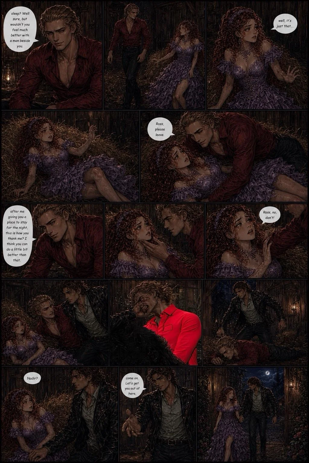 The Human Heart of A Vampire Princess Comic Book Story (Cover Art and Pages 1-16/35) picture 5 of 16