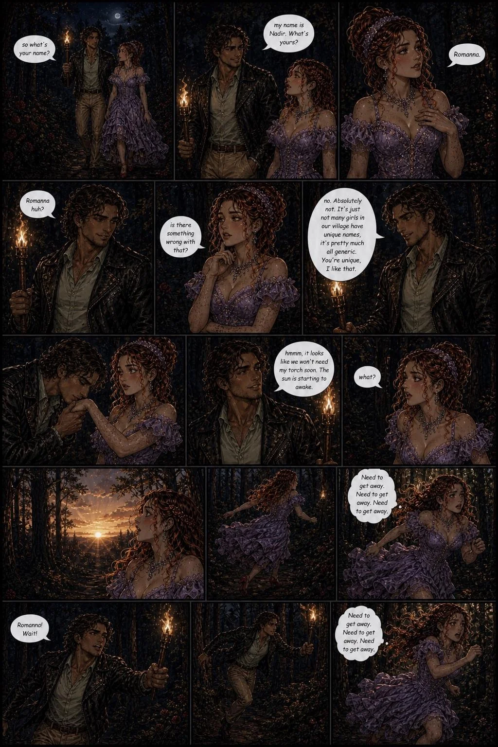 The Human Heart of A Vampire Princess Comic Book Story (Cover Art and Pages 1-16/35) picture 13 of 16
