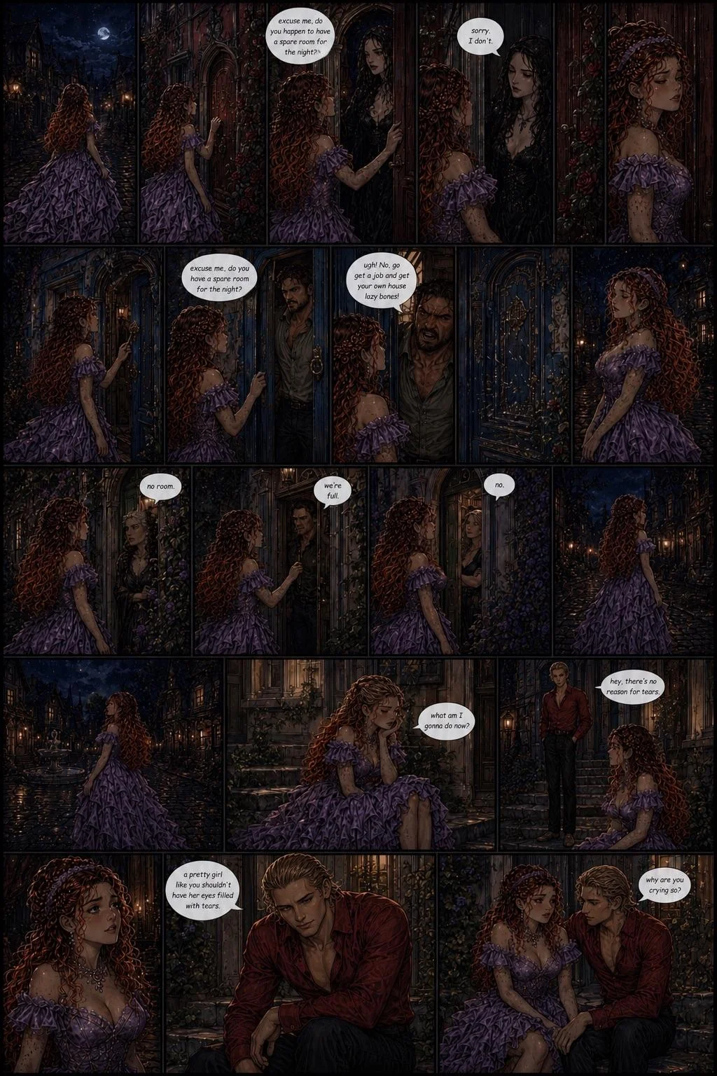 The Human Heart of A Vampire Princess Comic Book Story (Cover Art and Pages 1-16/35) picture 14 of 16