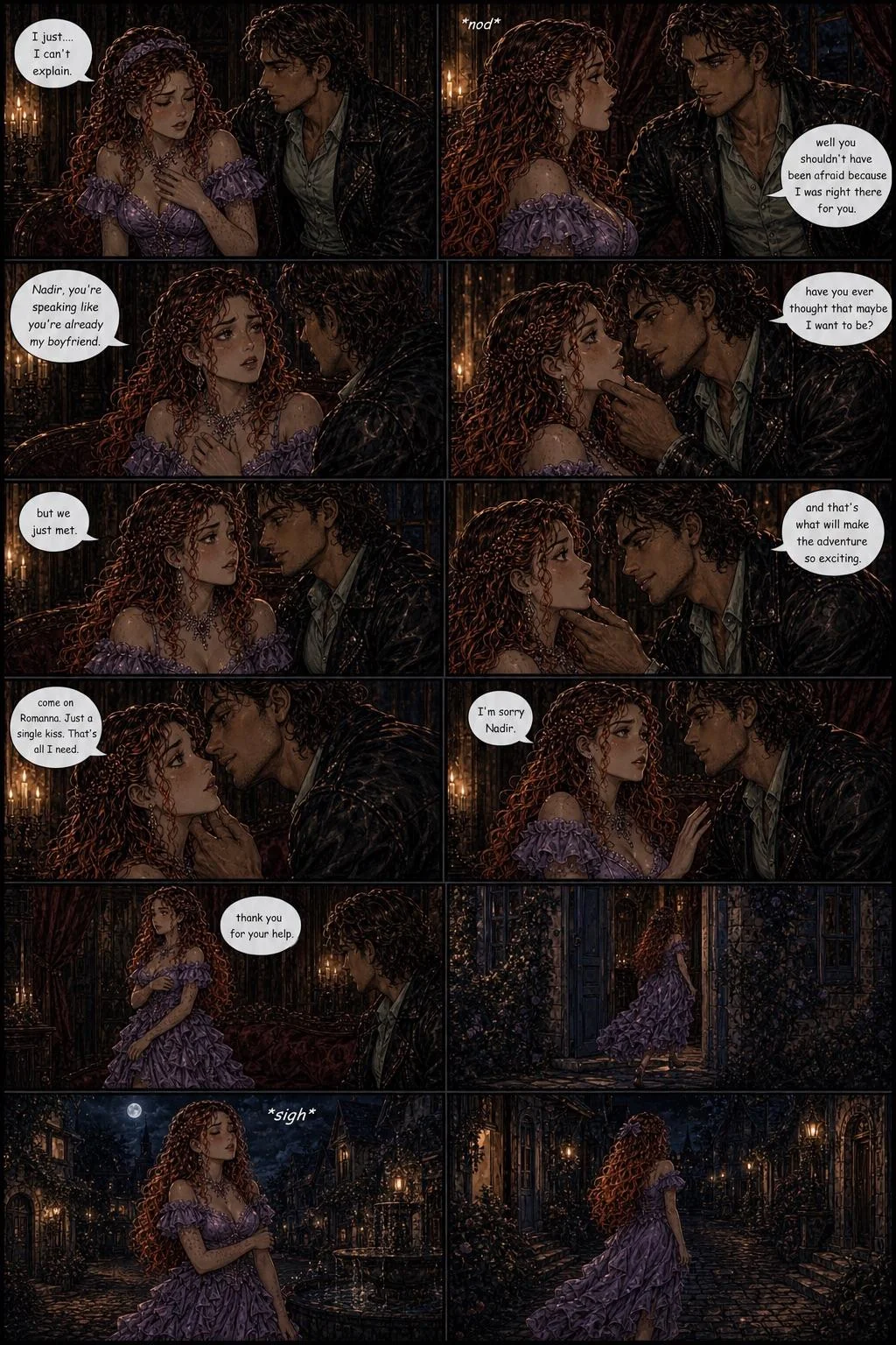 The Human Heart of A Vampire Princess Comic Book Story (Cover Art and Pages 1-16/35) picture 16 of 16