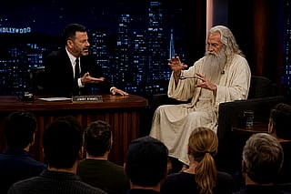 God performing magic tricks on Jimmy Kimmel Live'