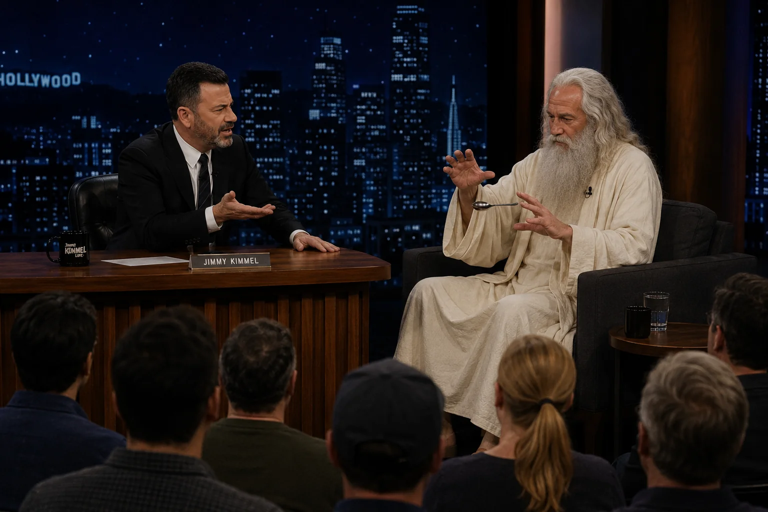 God performing magic tricks on Jimmy Kimmel Live picture 1 of 1