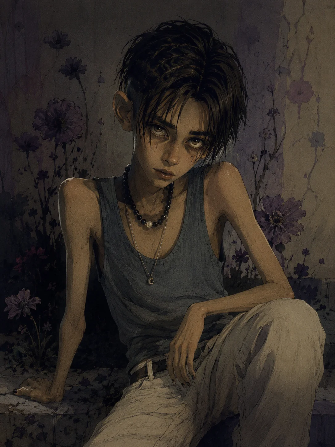 Wide-Eyed and Wistful, an A.I.-generated painting picture 1 of 1