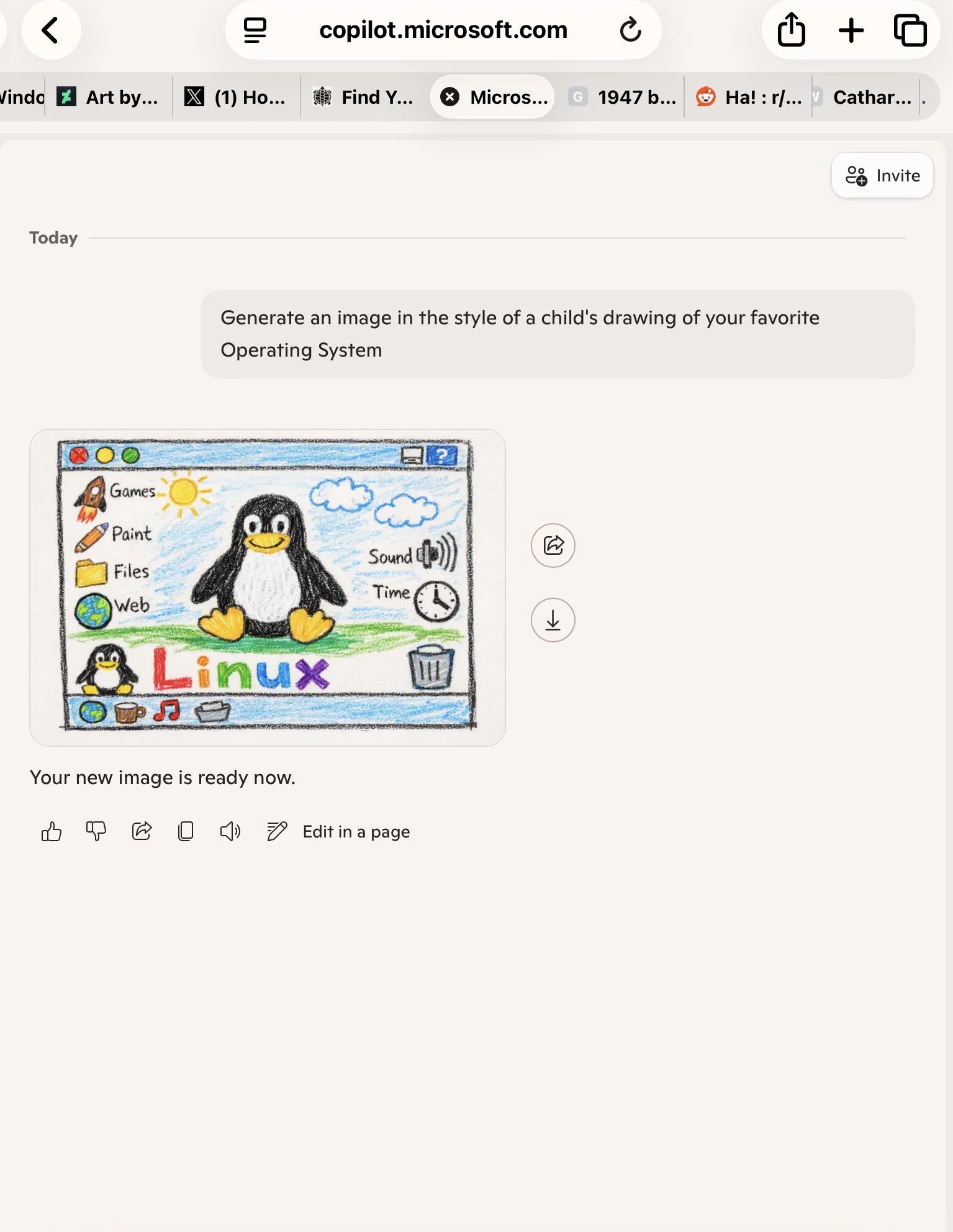 Microsoft made an AI that prefers Linux over their own Operating System picture 1 of 1