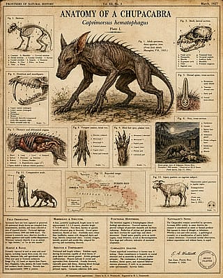 Frontiers of Natural History, March 1927: Anatomy of a Chupacabra'