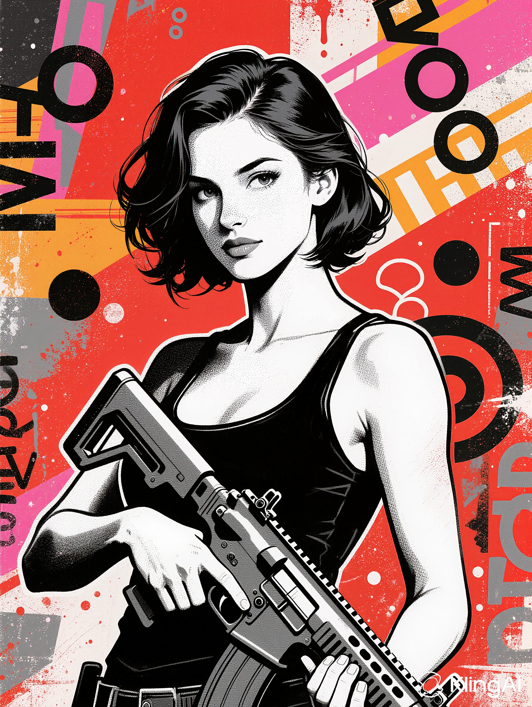 Soldier Woman Pop Art picture 2 of 8