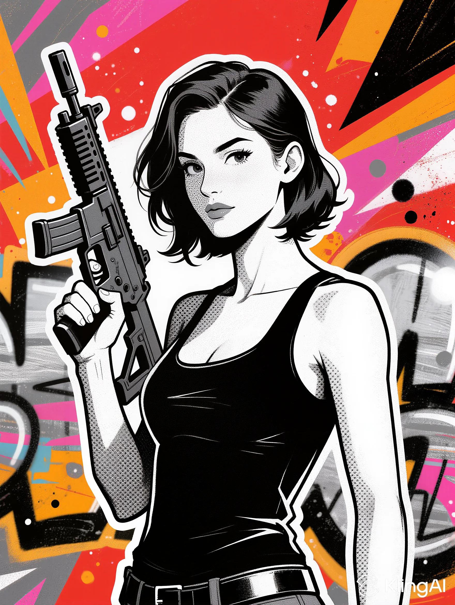 Soldier Woman Pop Art picture 3 of 8