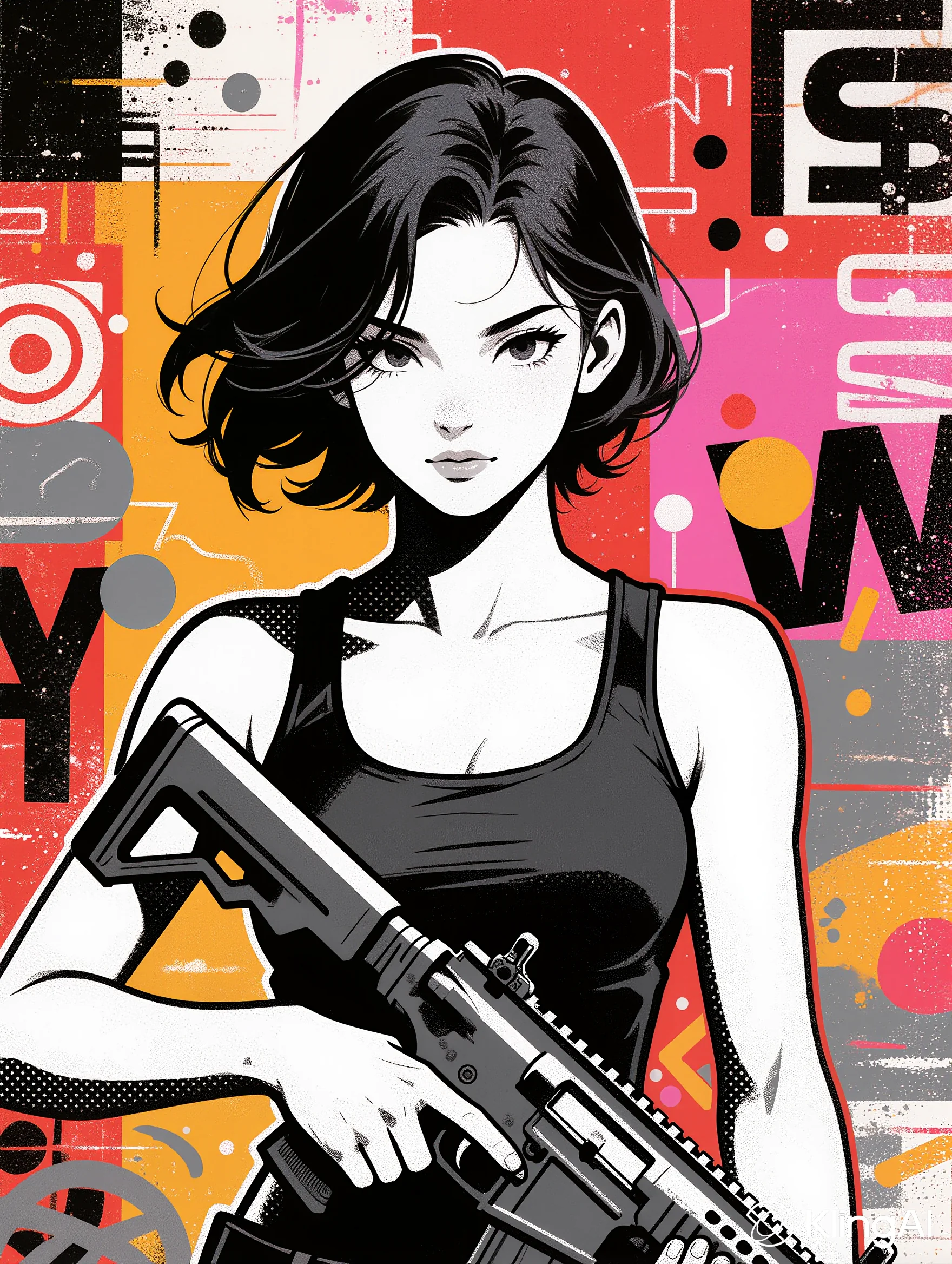 Soldier Woman Pop Art picture 5 of 8
