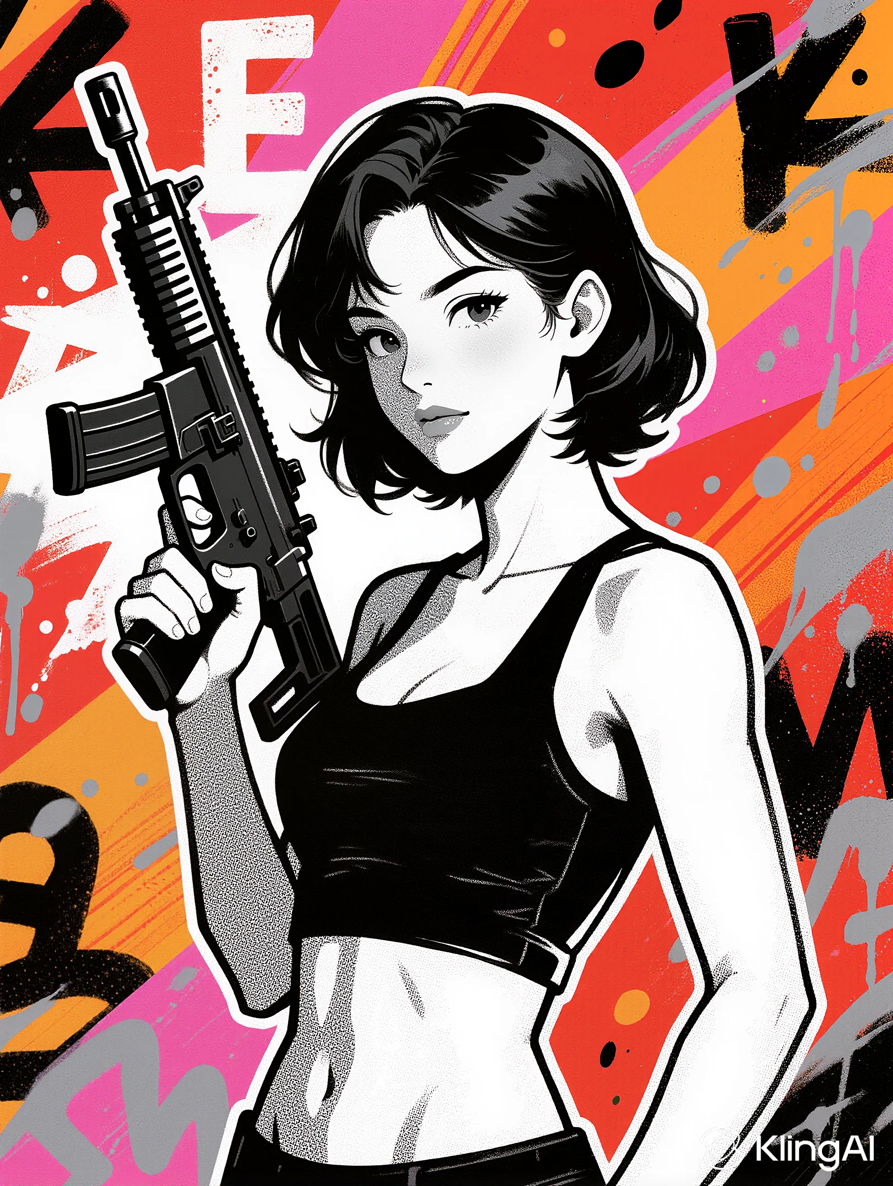 Soldier Woman Pop Art picture 7 of 8