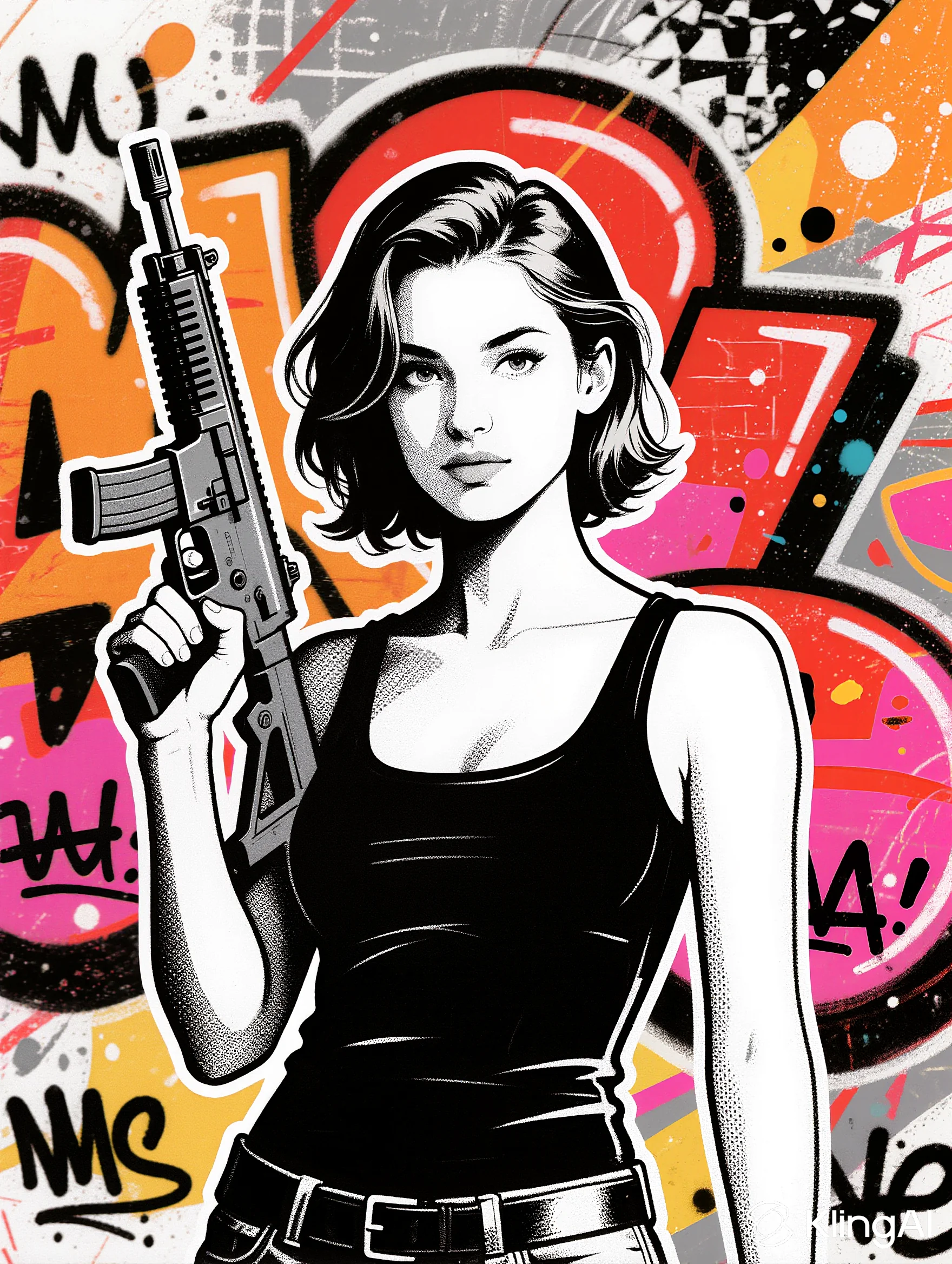 Soldier Woman Pop Art picture 8 of 8