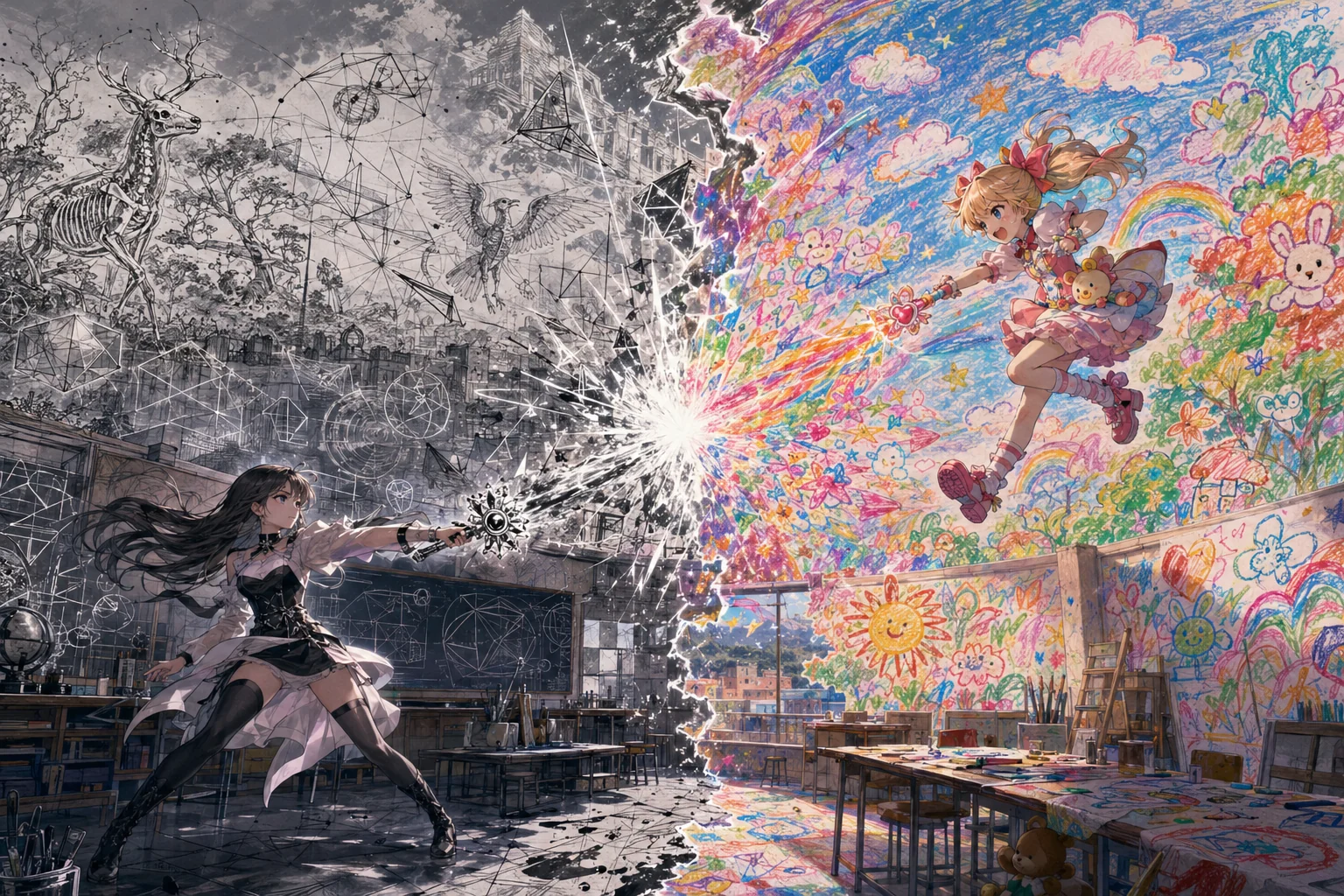 Inside you there are two anime girls picture 1 of 1