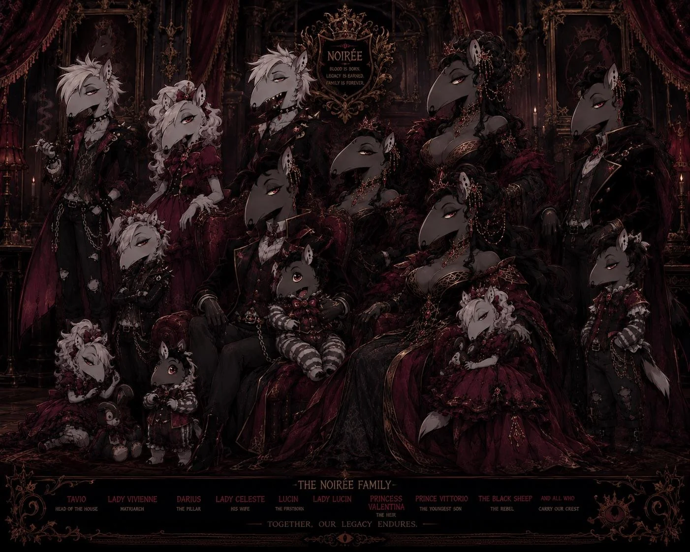 Noiree family, tapir species from the Hellaverse picture 1 of 9