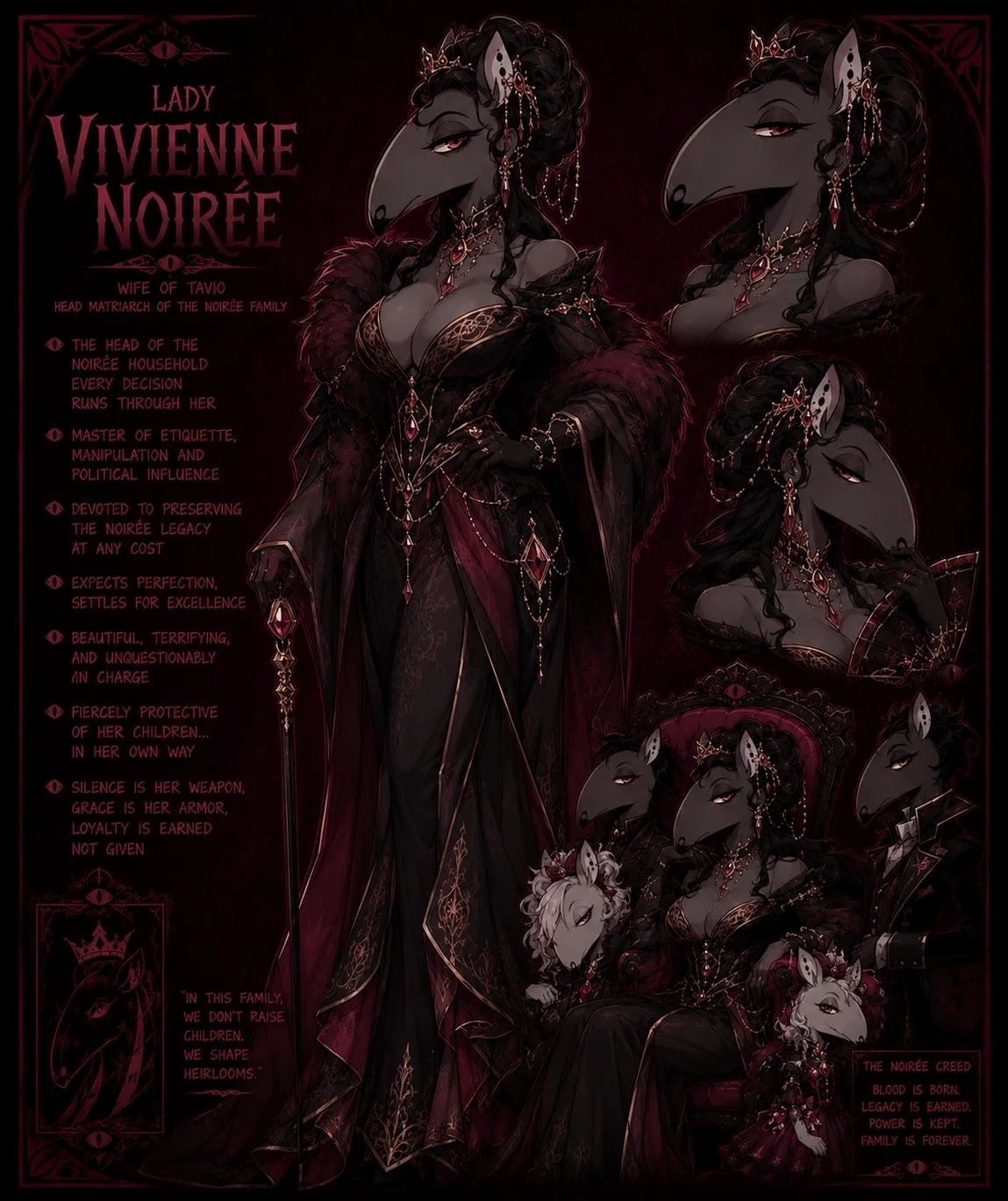 Noiree family, tapir species from the Hellaverse picture 4 of 9
