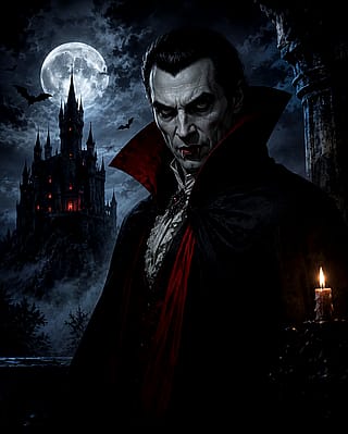 I Asked AI to Create Dracula Like a Horror Movie Villain 🦇'