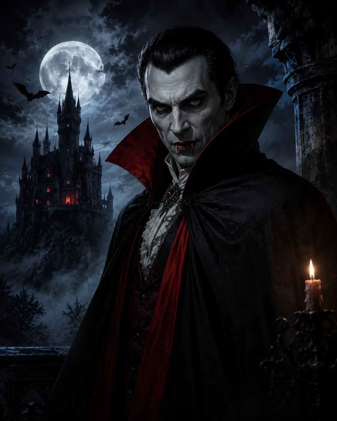 I Asked AI to Create Dracula Like a Horror Movie Villain 🦇 picture 1 of 1