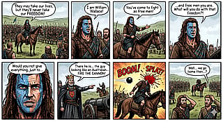 .....but the an arrow hit me in the knee.....'