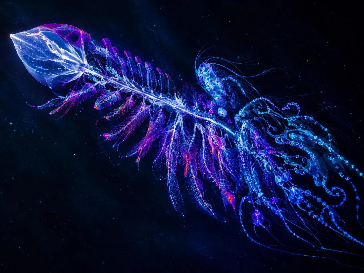 Using my painting and AI to make Ocean midnight zone creatures picture 1 of 7