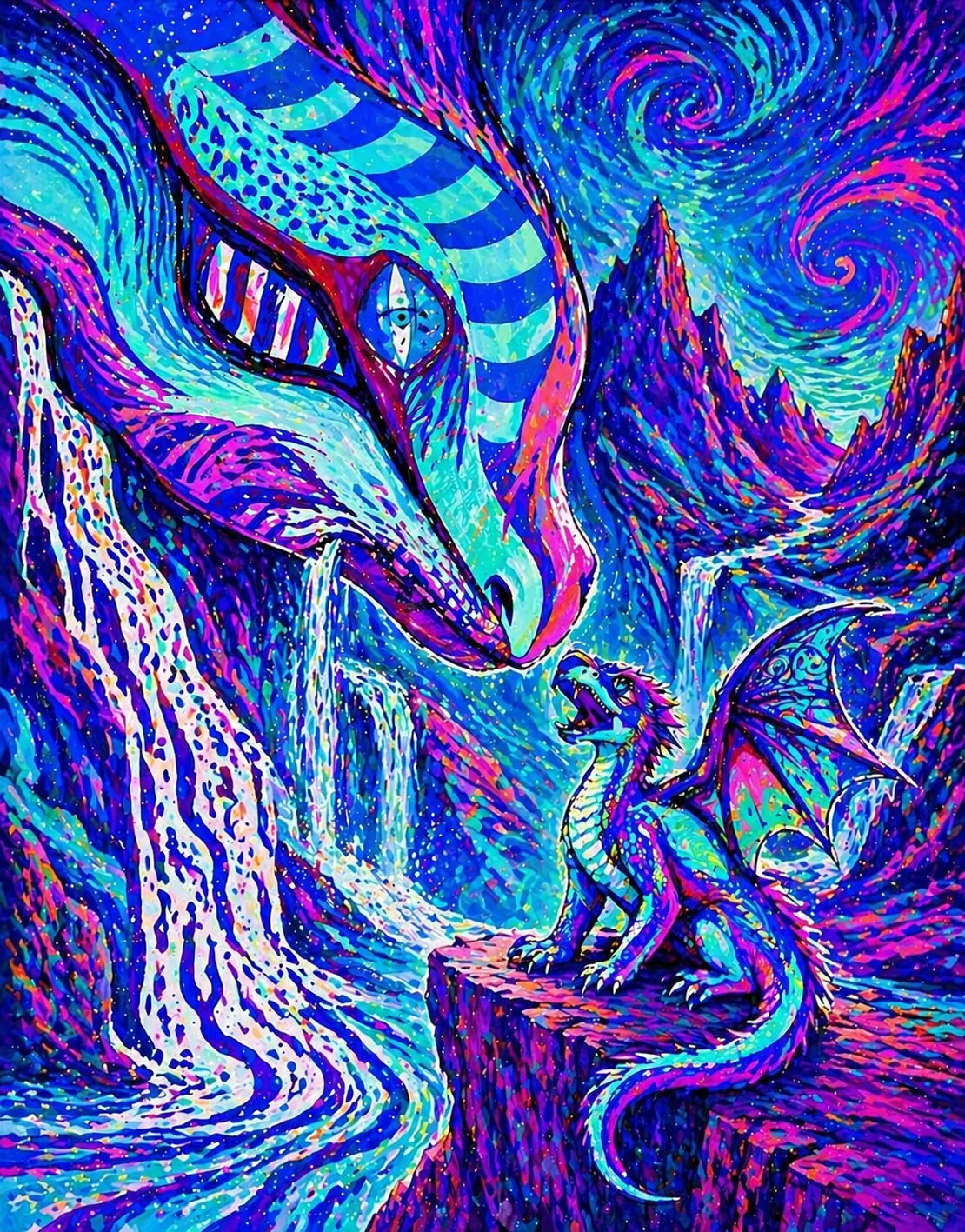 Using my painting and AI to make Ocean midnight zone creatures picture 2 of 7