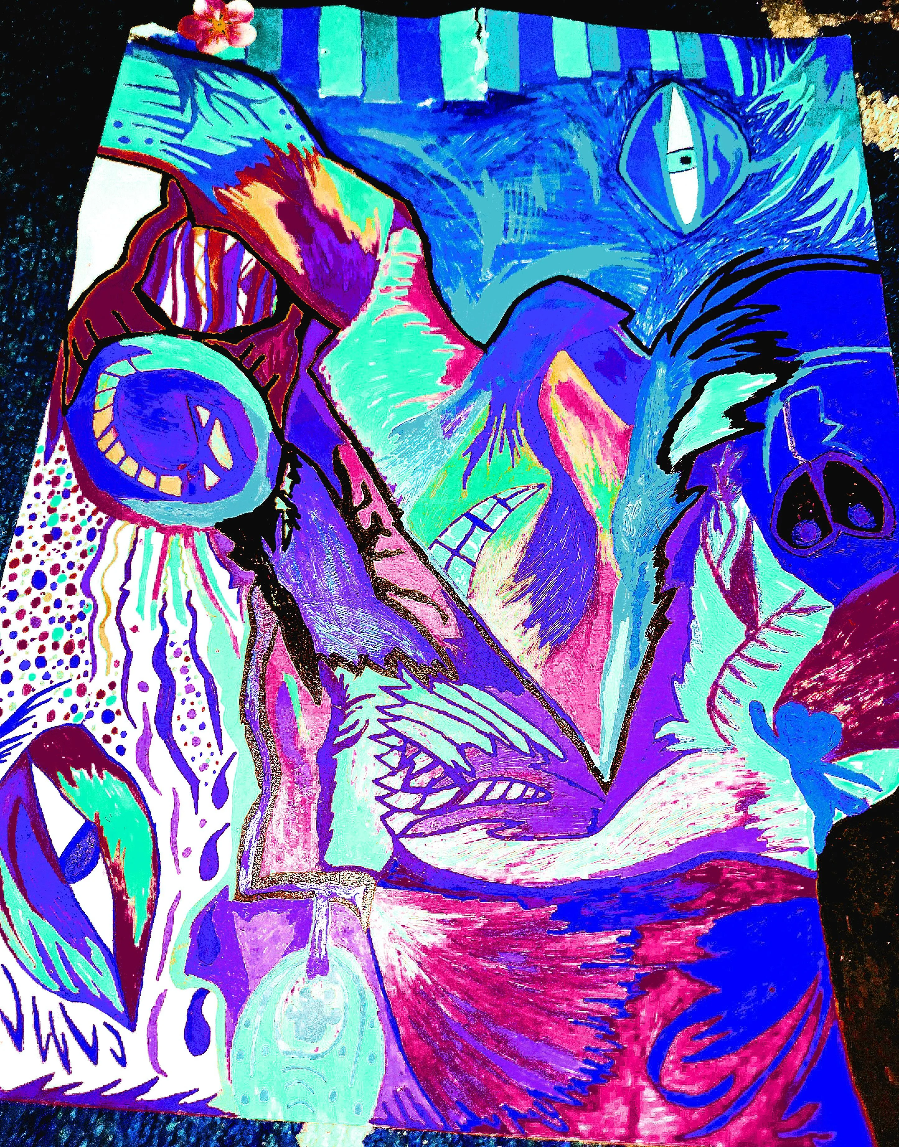 Using my painting and AI to make Ocean midnight zone creatures picture 6 of 7