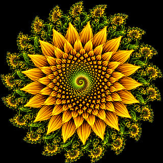 Fractals Series No. 3 - Sunflower'