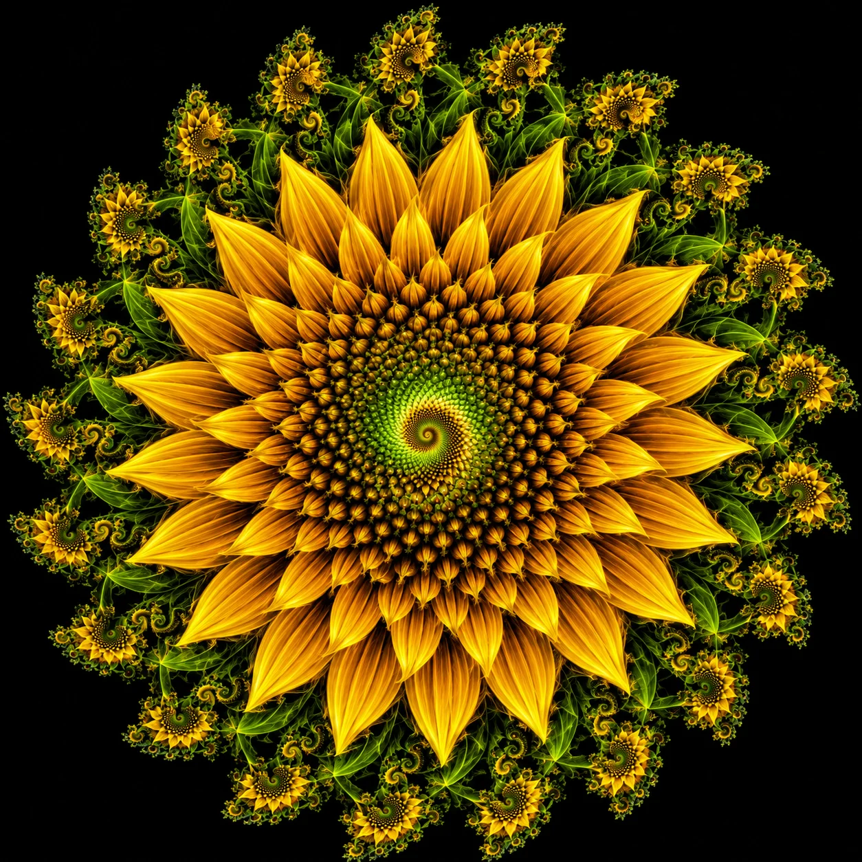 Fractals Series No. 3 - Sunflower picture 1 of 1