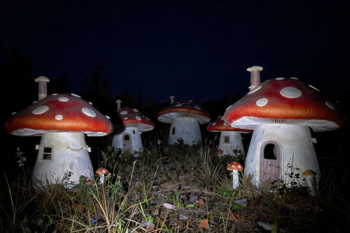 "I found the Smurfs' secret village finally, but it was abandoned." picture 2 of 10