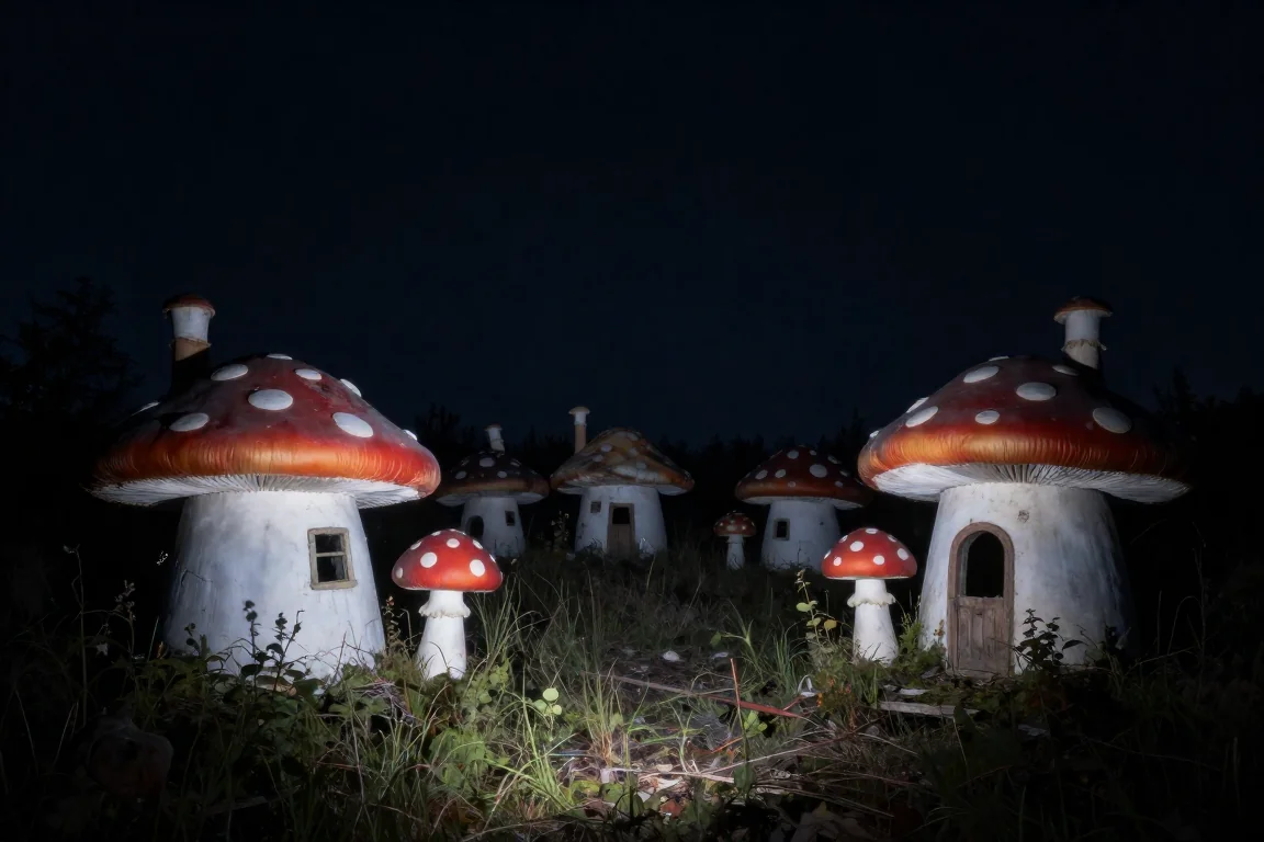 "I found the Smurfs' secret village finally, but it was abandoned." picture 3 of 10