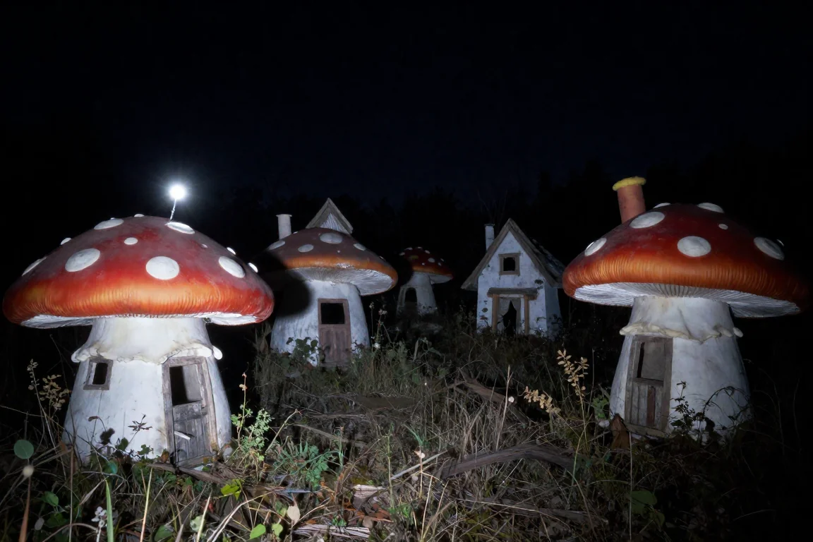 "I found the Smurfs' secret village finally, but it was abandoned." picture 5 of 10