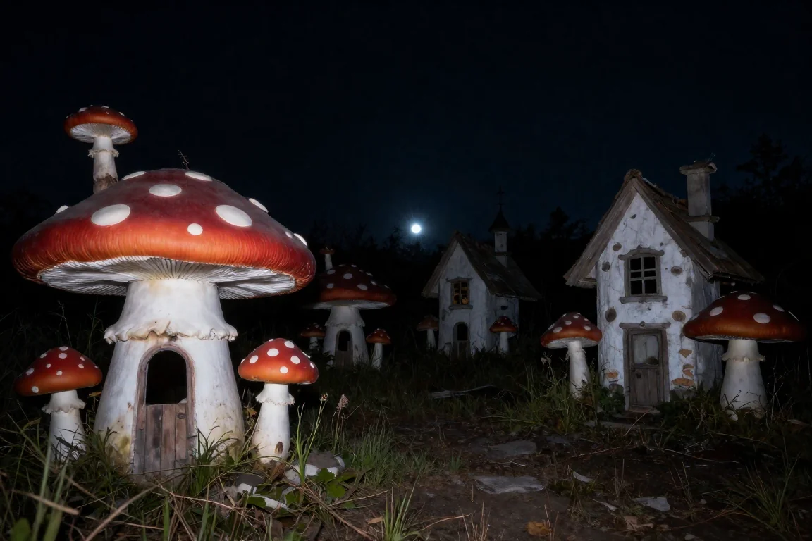 "I found the Smurfs' secret village finally, but it was abandoned." picture 8 of 10