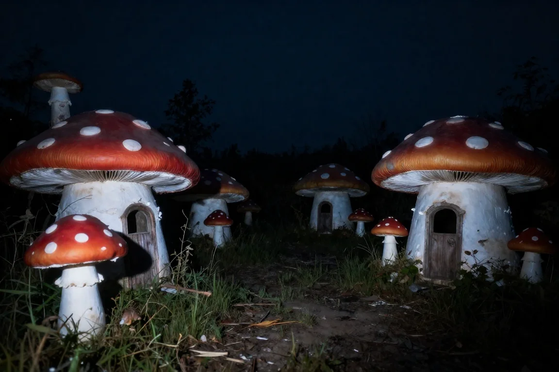 "I found the Smurfs' secret village finally, but it was abandoned." picture 9 of 10