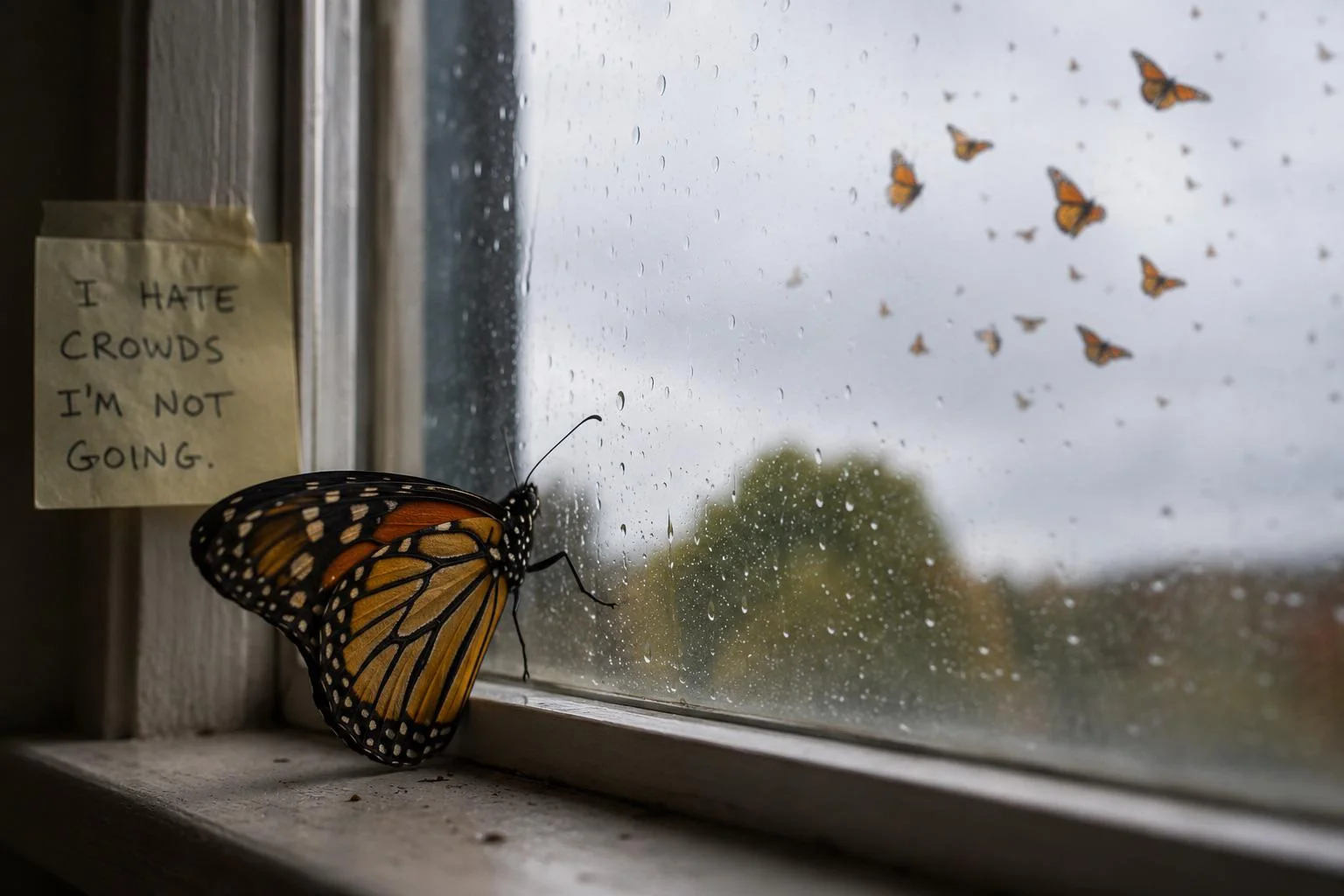 Introverted monarch butterfly picture 1 of 1