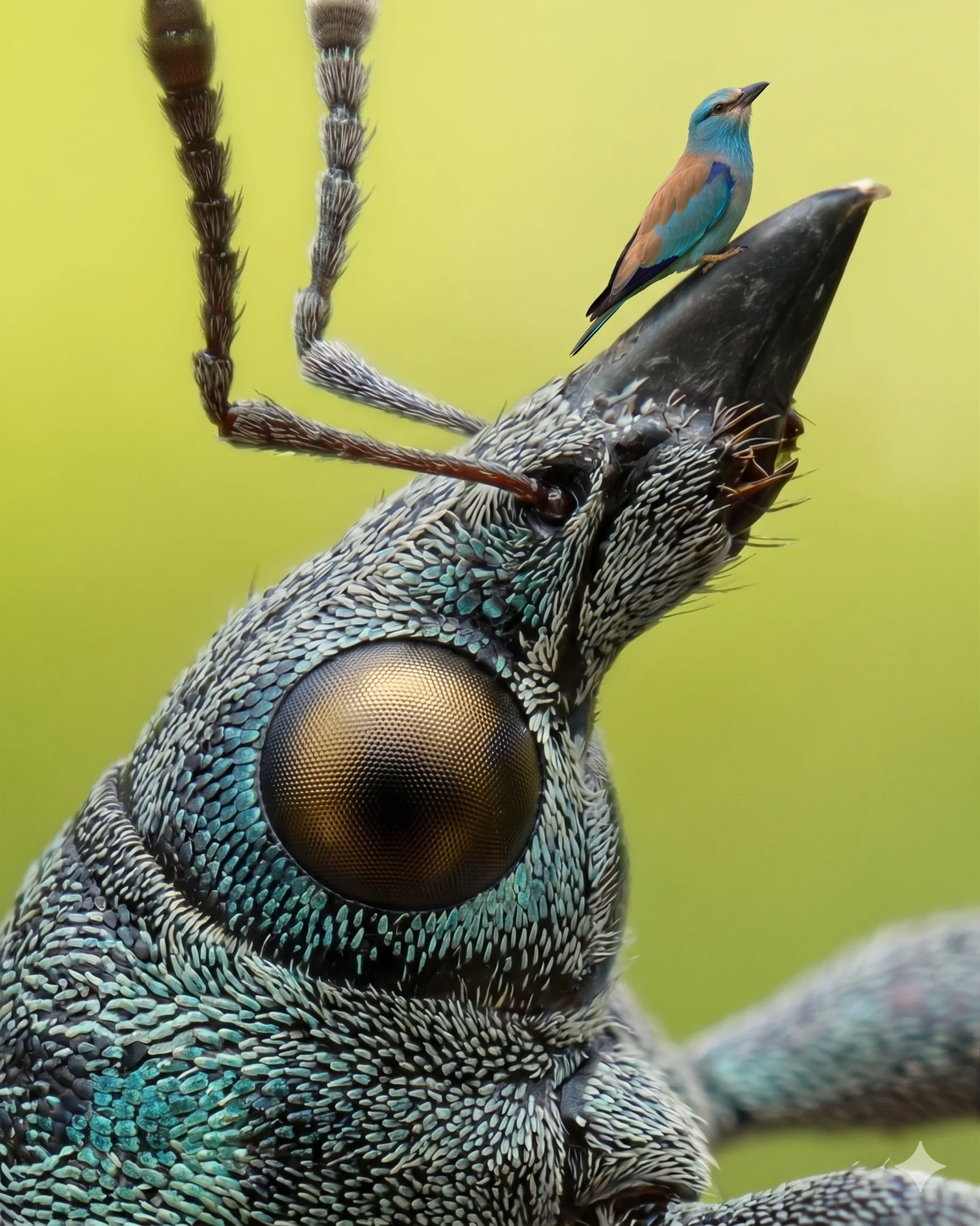 Bird on a weevil picture 2 of 2