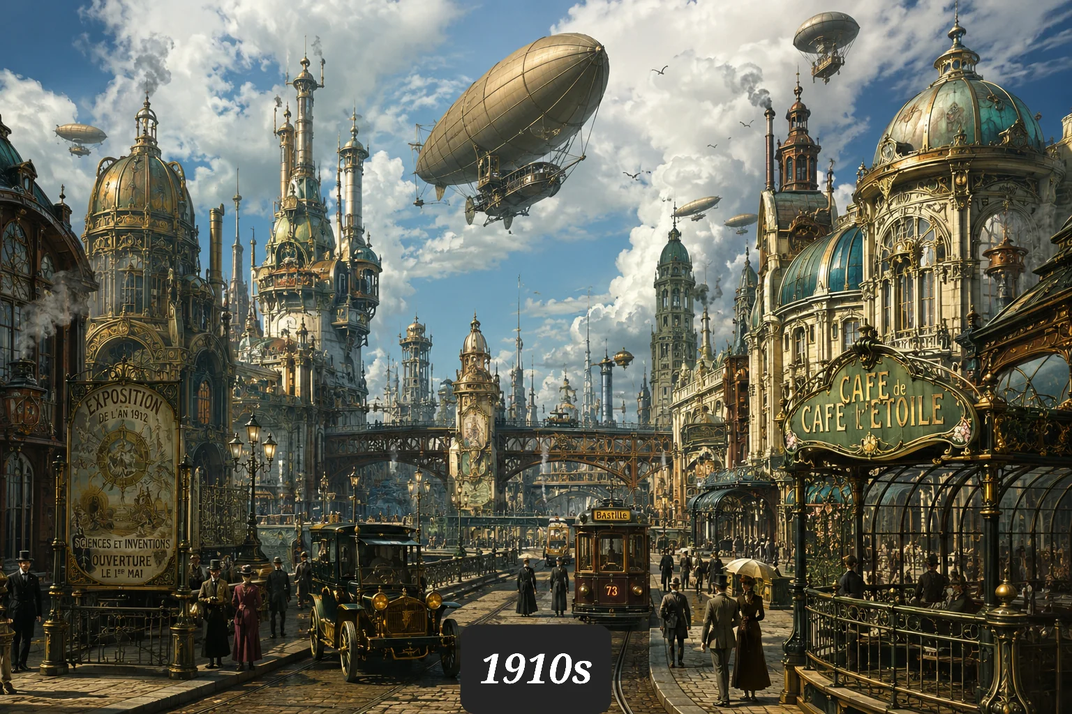 Okay, I made sci-fi images for each decade, let me know which one is your favorite. picture 1 of 11