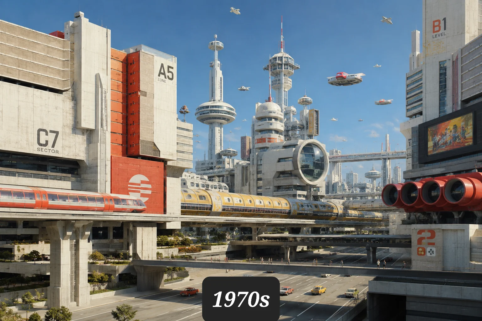 Okay, I made sci-fi images for each decade, let me know which one is your favorite. picture 11 of 11