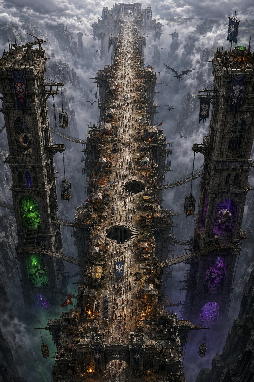 A Dungeon with No Branches. Only Forward. AI-Generated Fantasy Concept Art picture 1 of 1