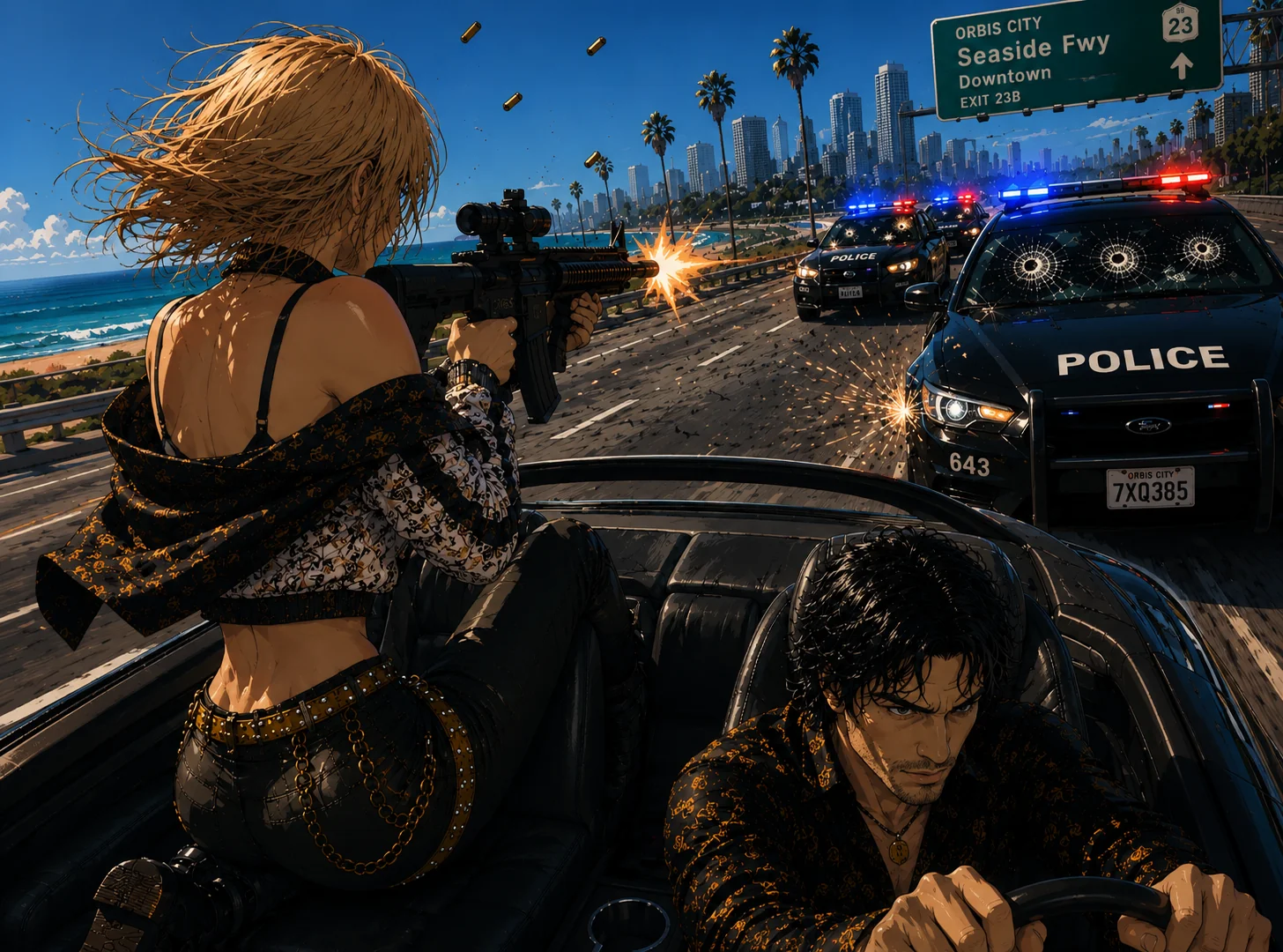 Been experimenting with a visual style for a crime game and would love some honest feedback picture 1 of 3