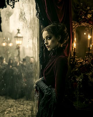 Velvet Mourning at the Frosted Glass'
