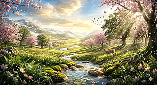 The Whispering Awakening of Spring'
