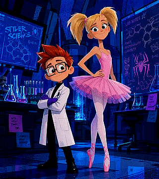 Into The Spiderverse Style Dexter’s Laboratory, The Venture Bros And Futurama.'