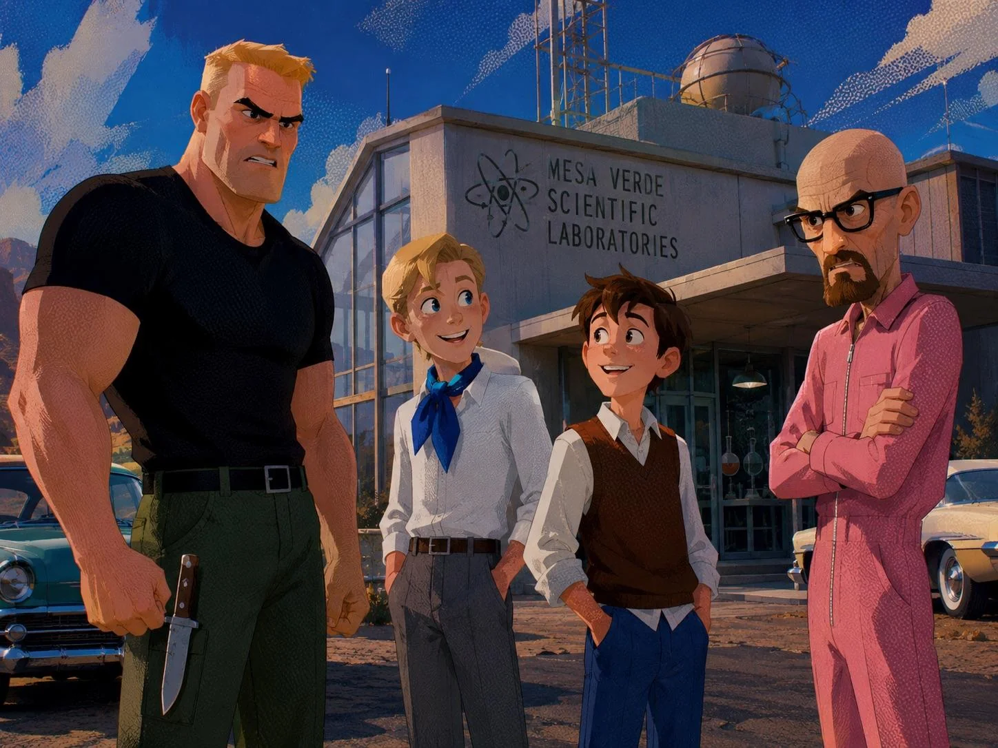 Into The Spiderverse Style Dexter’s Laboratory, The Venture Bros And Futurama. picture 2 of 3