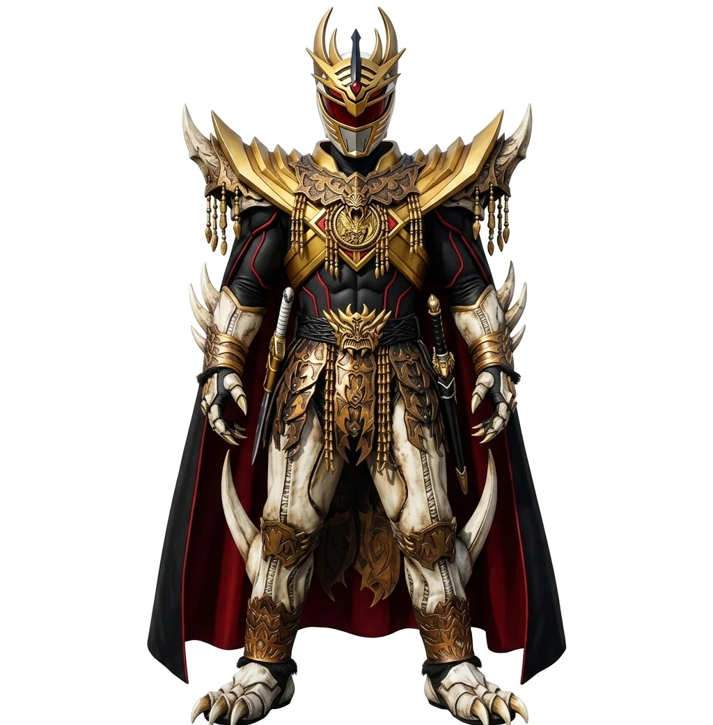 The ultimate darkness fusion of lord drakkon evolution iii and n-daguva-zeba perfect form into ultimate drakkon zeba (power rangers x Kamen Rider) picture 1 of 1
